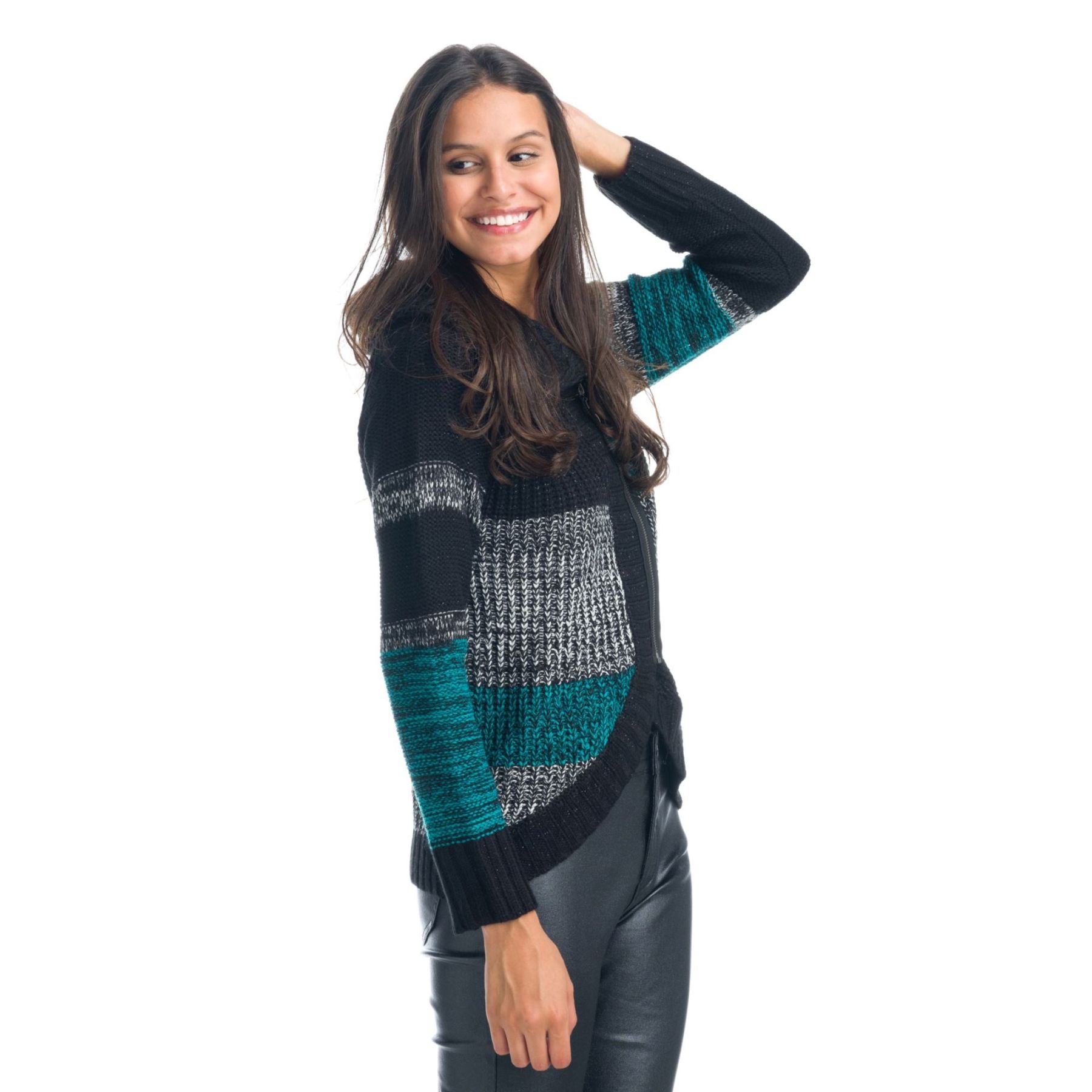 Chaqueta de punto con detalles en lurex 1