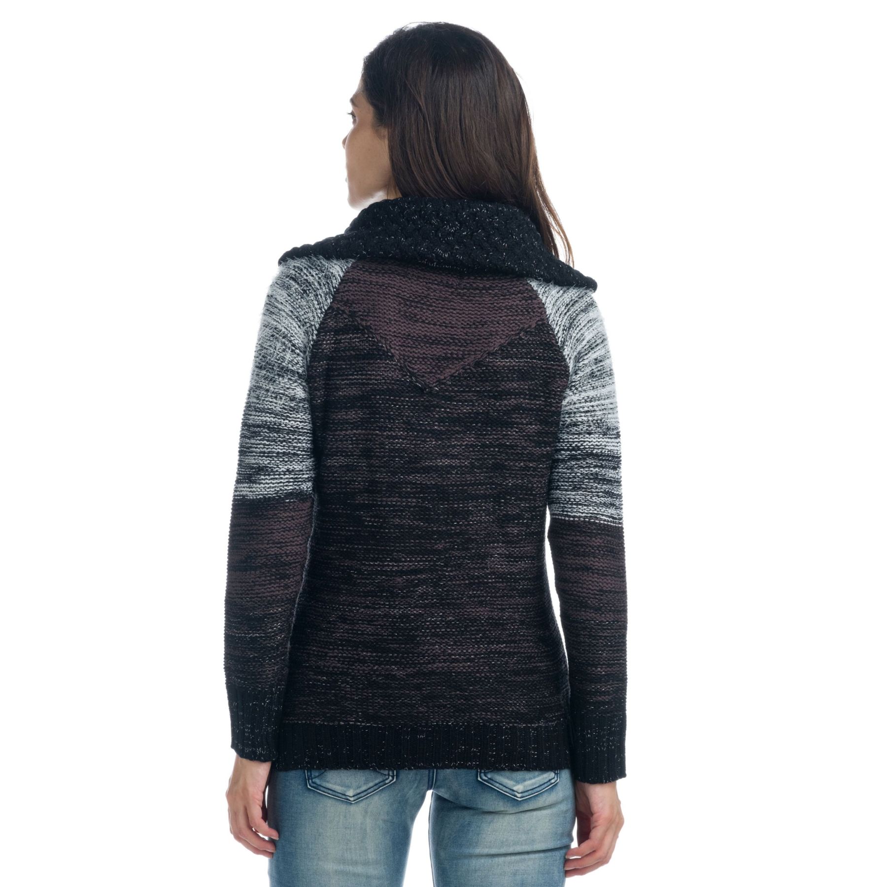 Chaqueta de punto grueso de efecto pelo 2