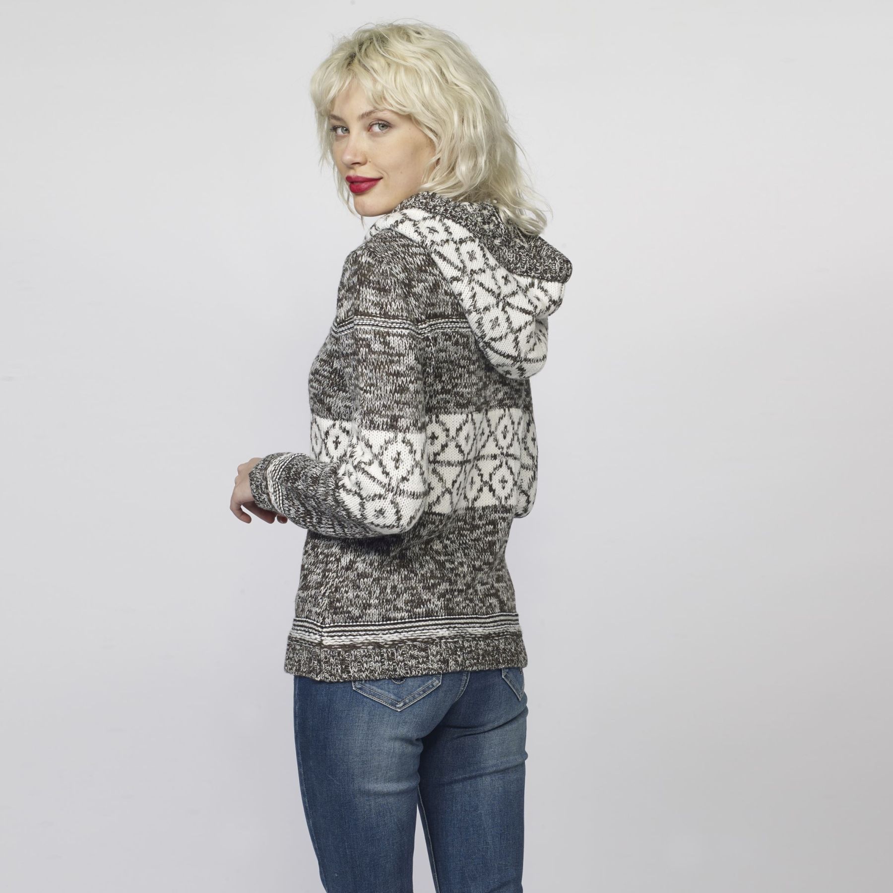Pull en jacquard imprimÉ gÉomÉtrique 3