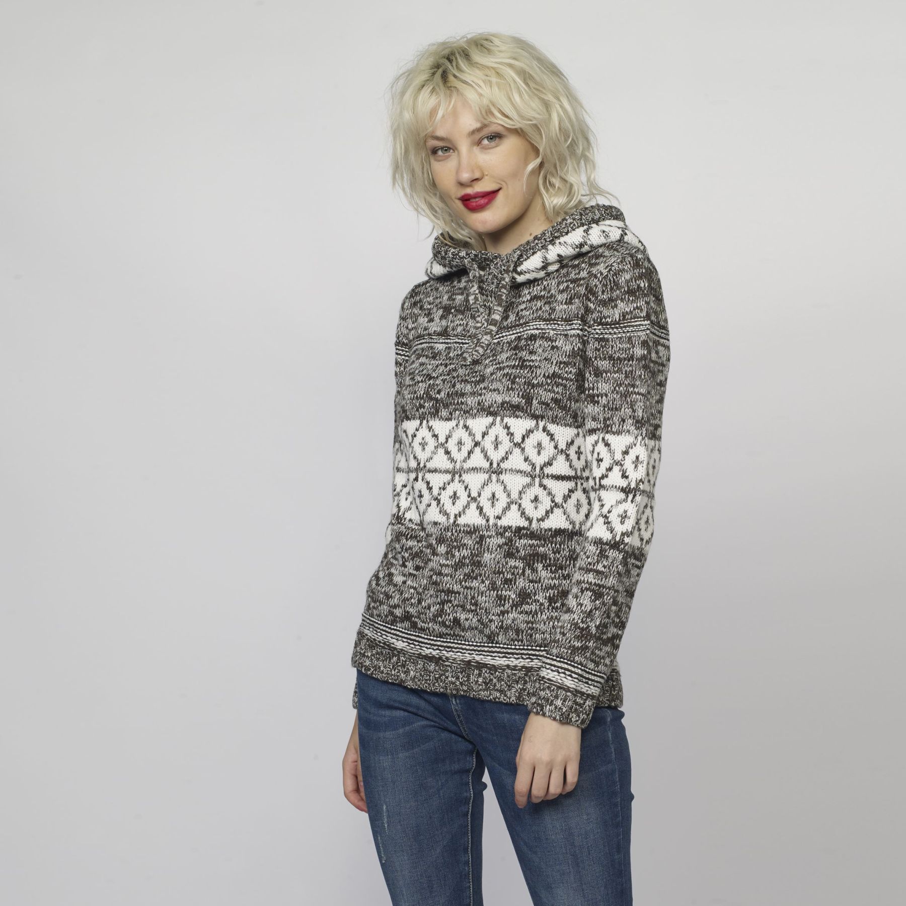 Pull en jacquard imprimÉ gÉomÉtrique 5