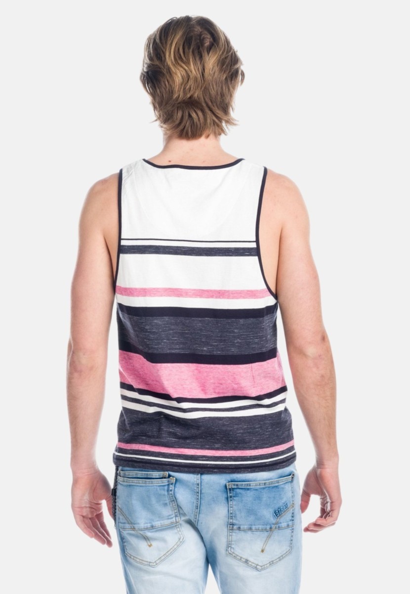 Camiseta de rayas sin mangas con letras | estilo y comodidad | Estilo y comodidad 2