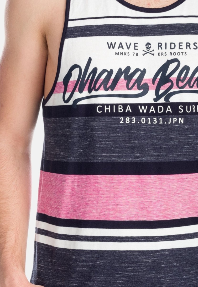 Camiseta de rayas sin mangas con letras | estilo y comodidad | Estilo y comodidad 4