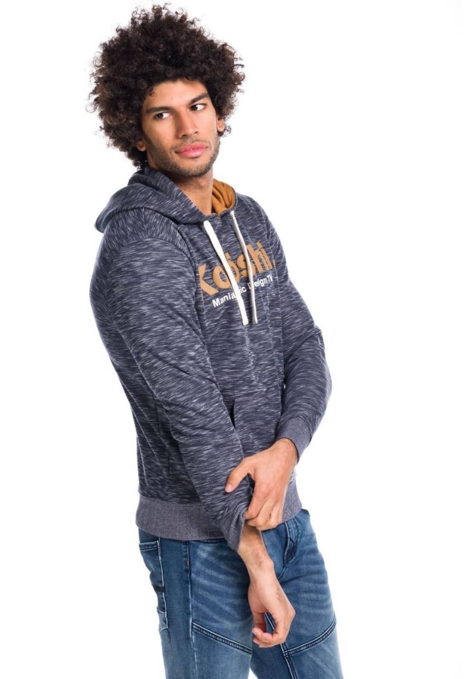 Sudadera de Felpa con Capucha y Cordón Ajustable para Hombre 1
