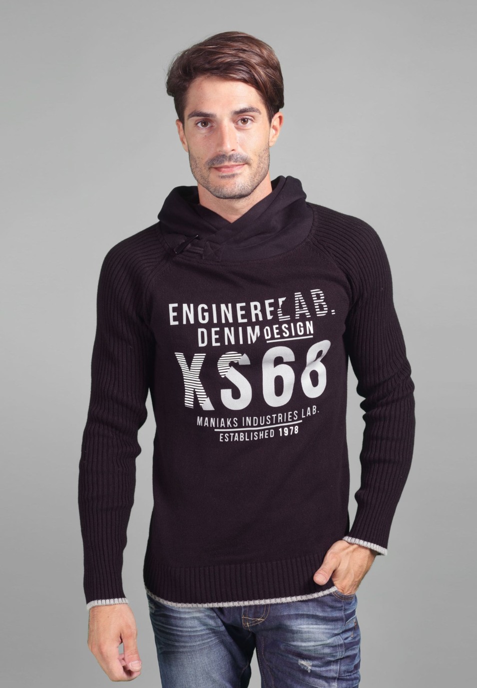 SWEATER TRICOT GALGA MEDIA ALGODÓN