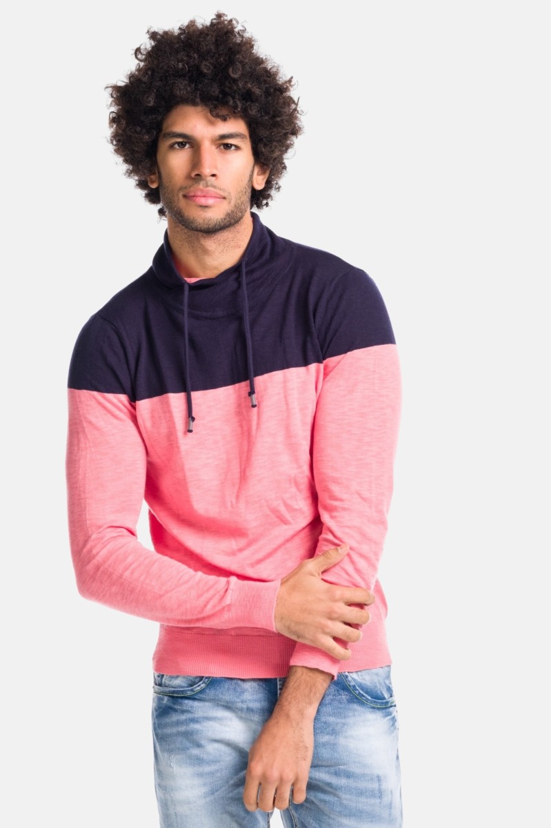 Jersey de manga larga de Algodón color Rosa para Hombre 1