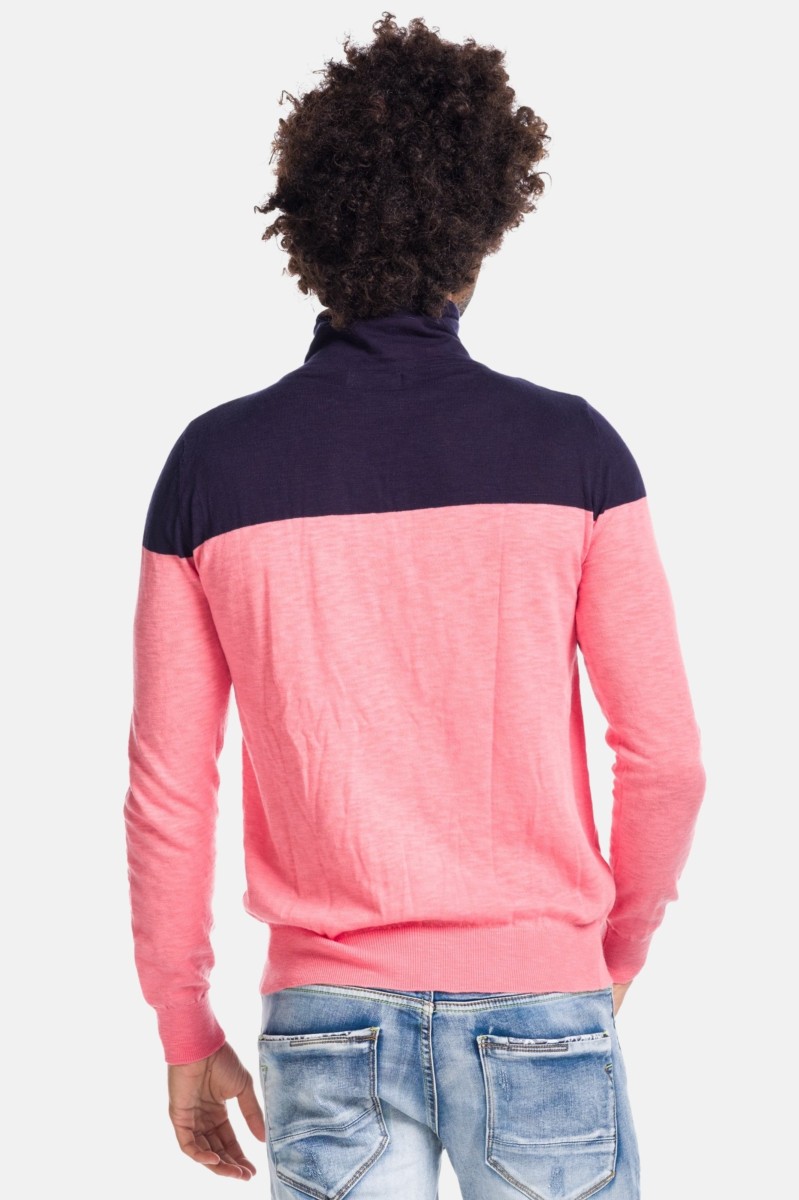 Jersey de manga larga de Algodón color Rosa para Hombre 2