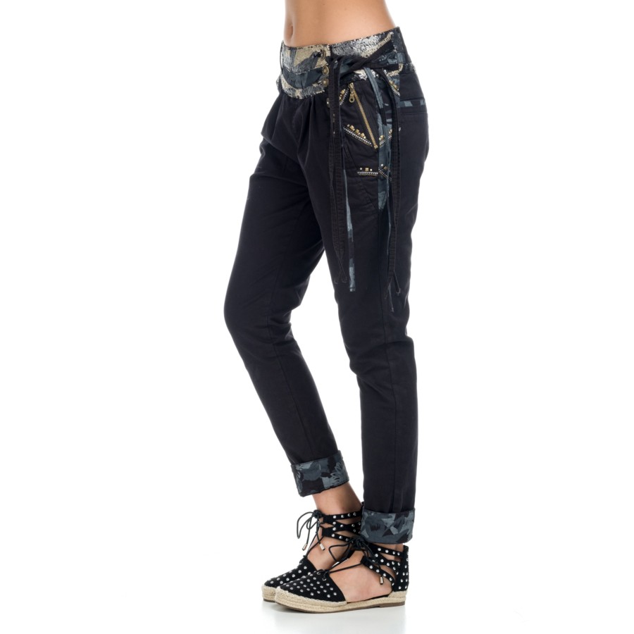 Pantalon semibaggy lentejuelas 1