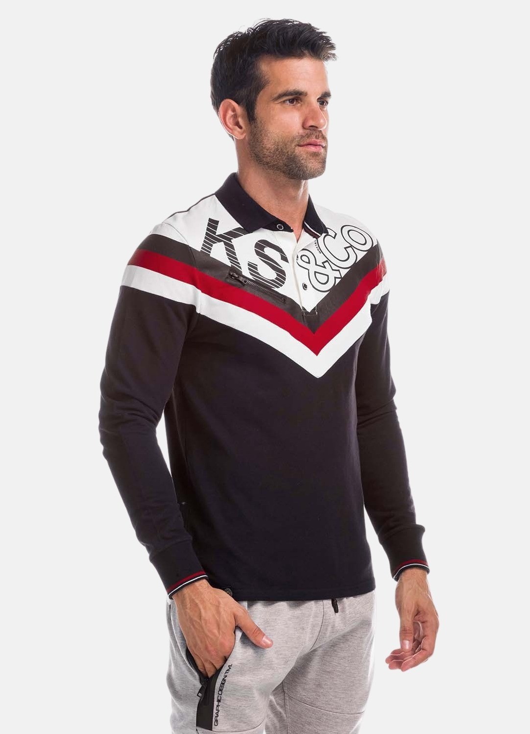 Polo rayas y letras 4