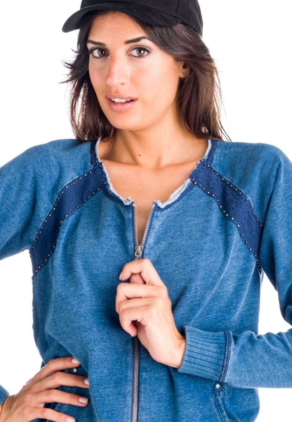 Chaqueta sudadera denim 2