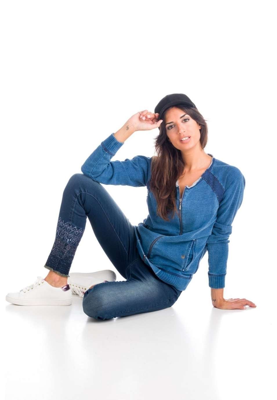 Chaqueta sudadera denim 1