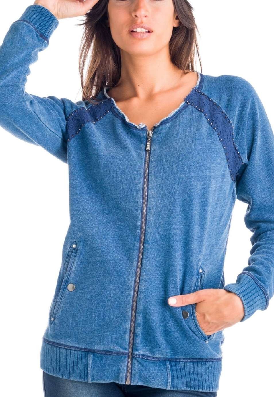 Chaqueta sudadera denim