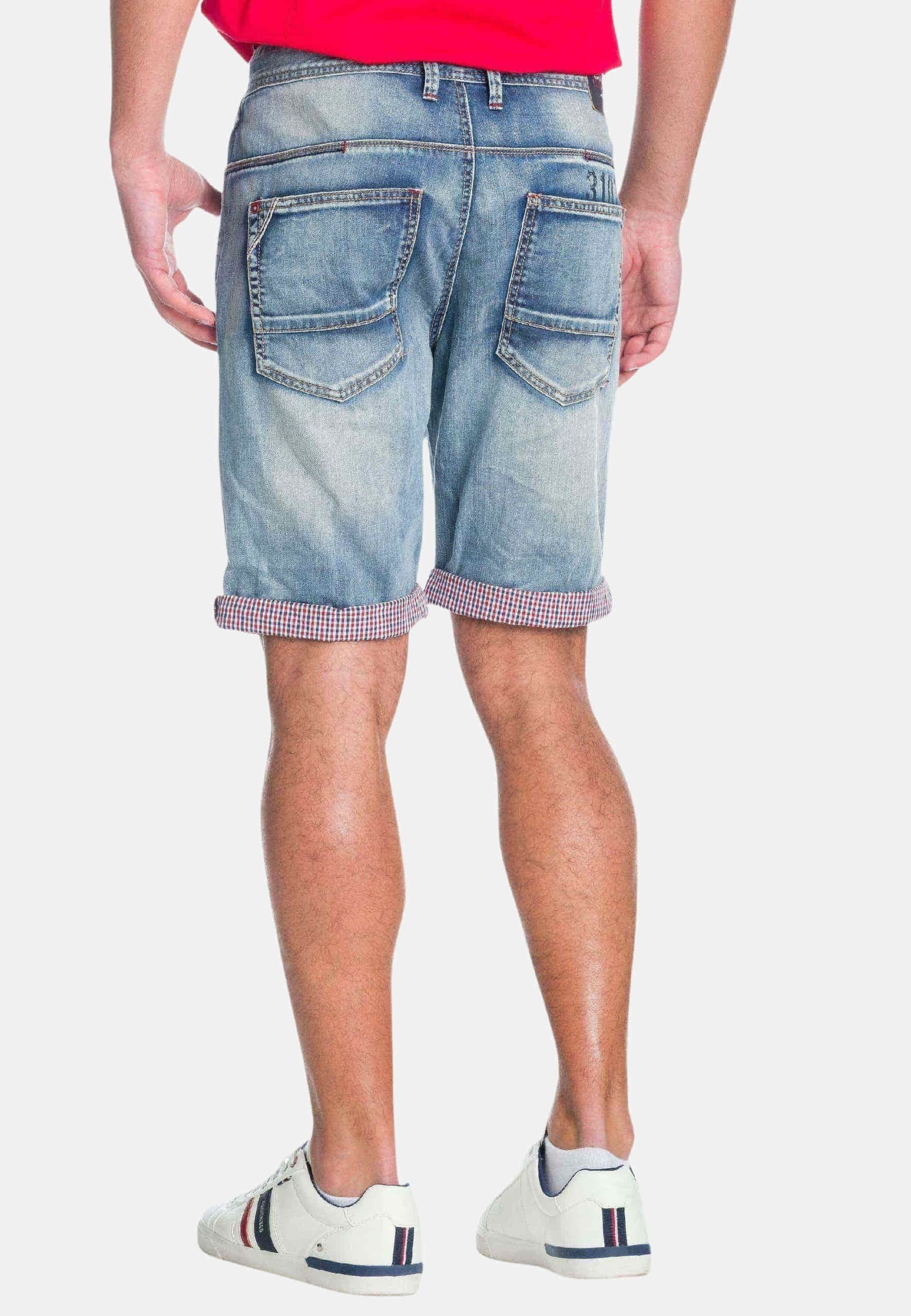 Pantalón corto de Algodón regular denim 1