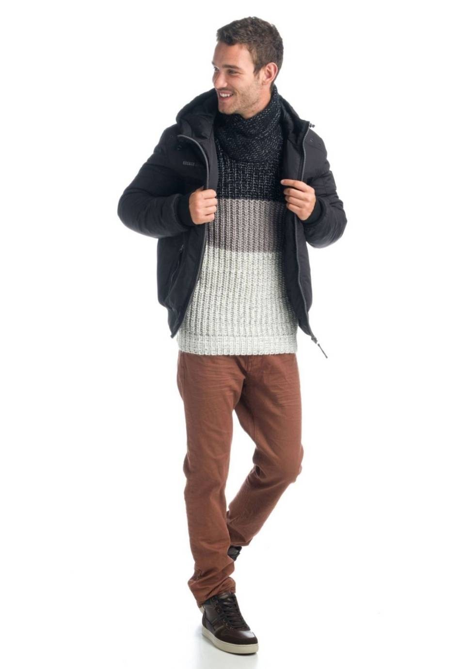 Pantalon largo stretch regular 3