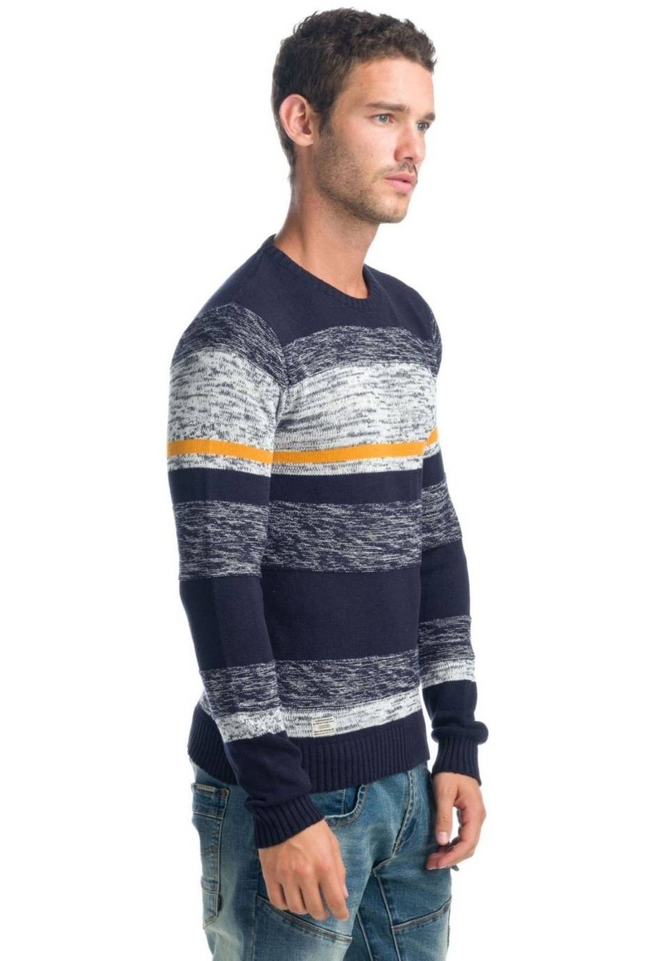 Jersey de rayas y efecto jaspeado 3