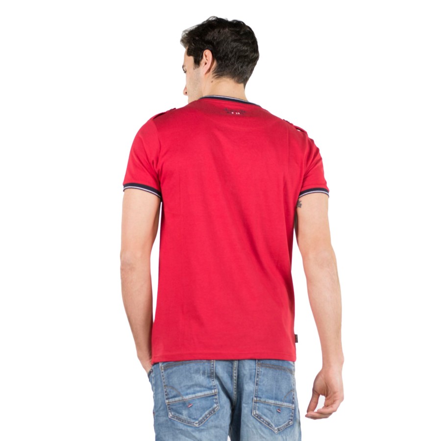Camiseta de manga corta para Hombre color Rojo 2