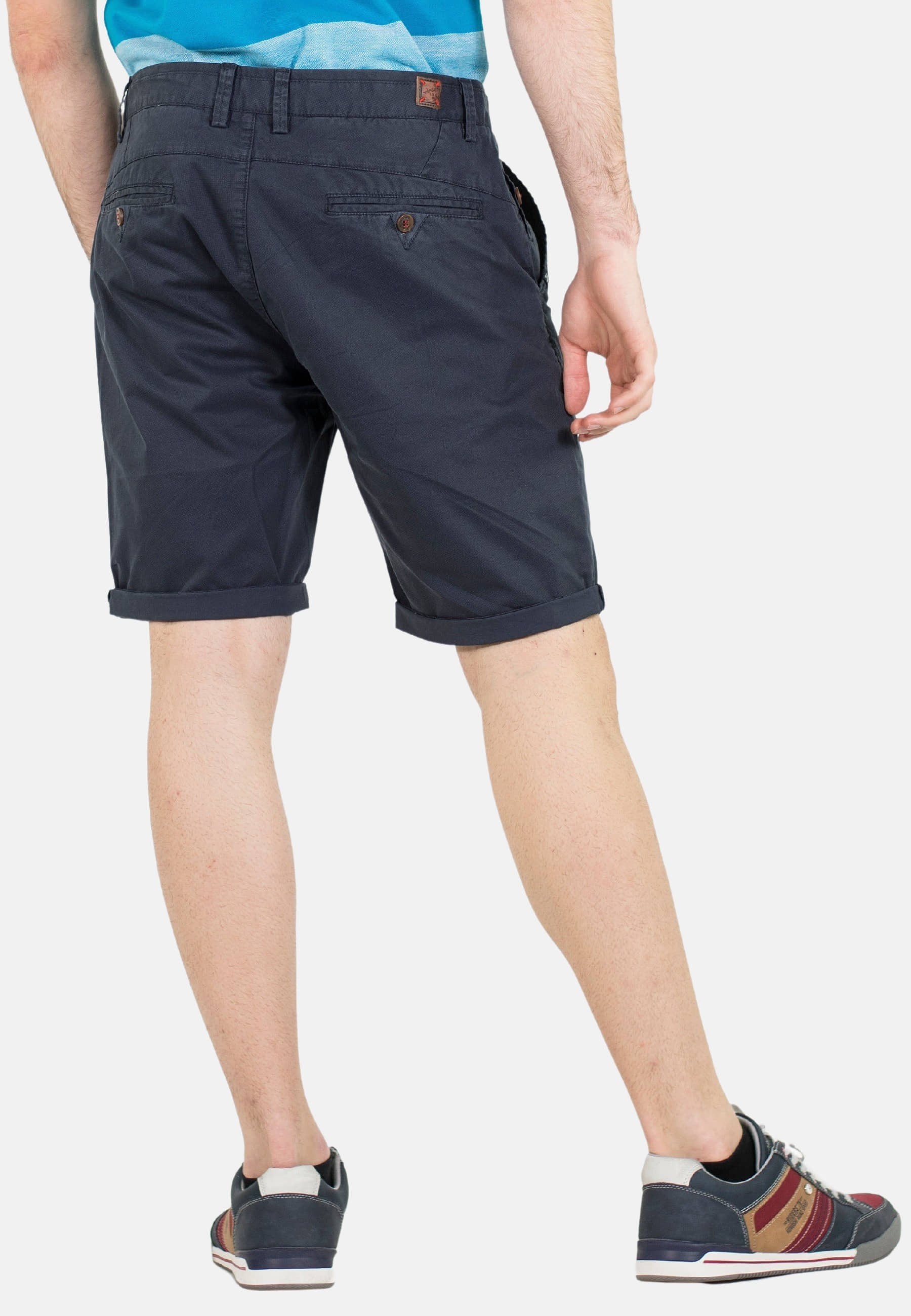 Bermuda con micro dibujo estampado color Navy para Hombre 3