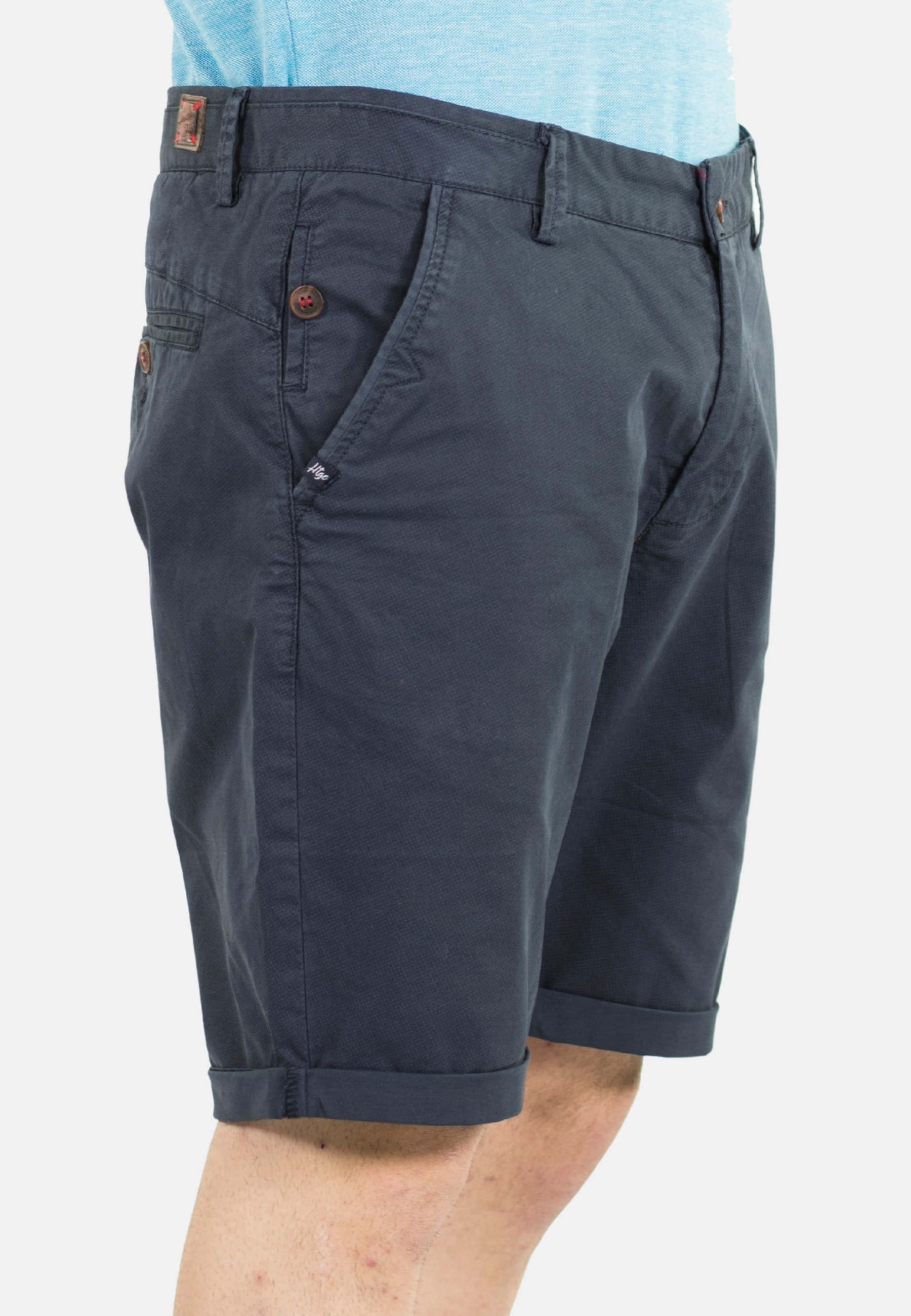 Bermuda con micro dibujo estampado color Navy para Hombre 1