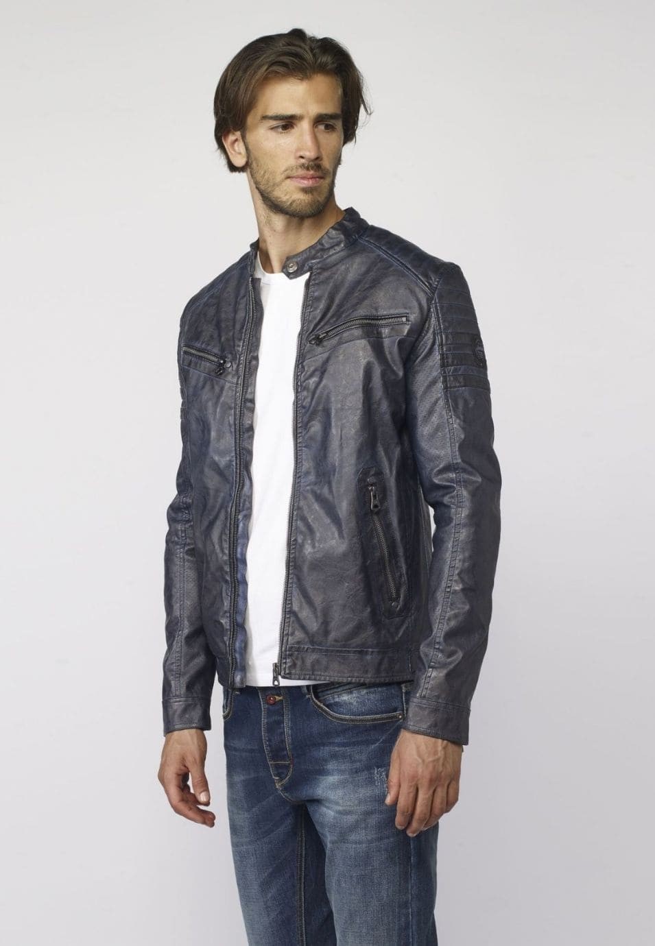 Chaqueta cazadora polipiel