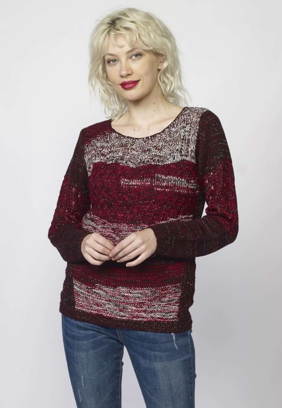 Jersey de rayas y calados 5