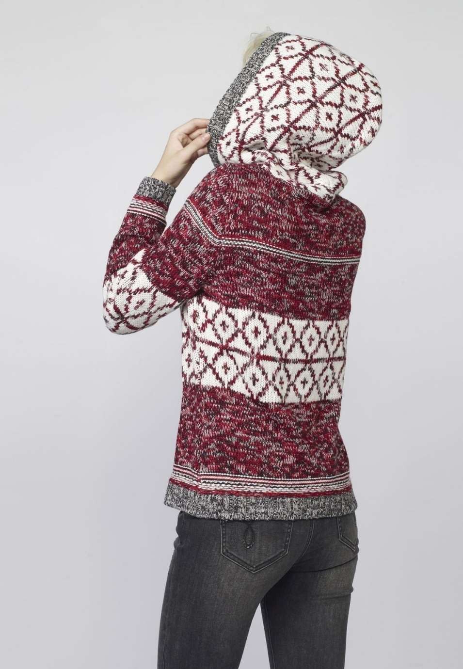 Pull en jacquard imprimÉ gÉomÉtrique 3