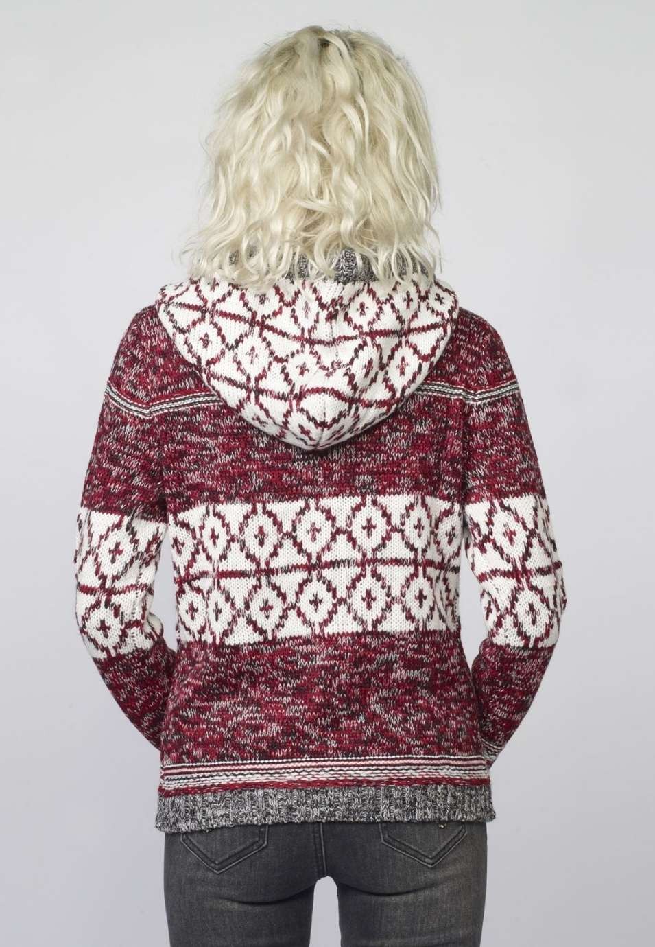 Pull en jacquard imprimÉ gÉomÉtrique 2