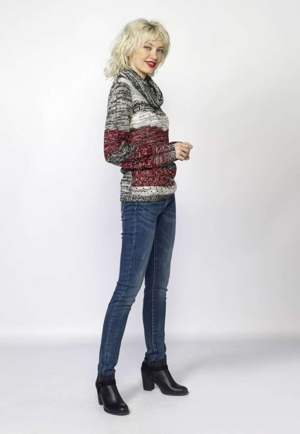 Jersey con cortes a contraste 2