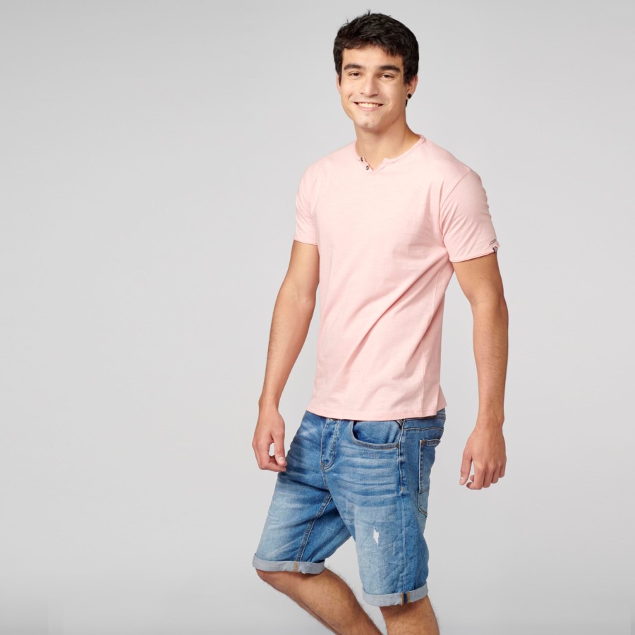 Camiseta de manga corta para Hombre color Rosa 3
