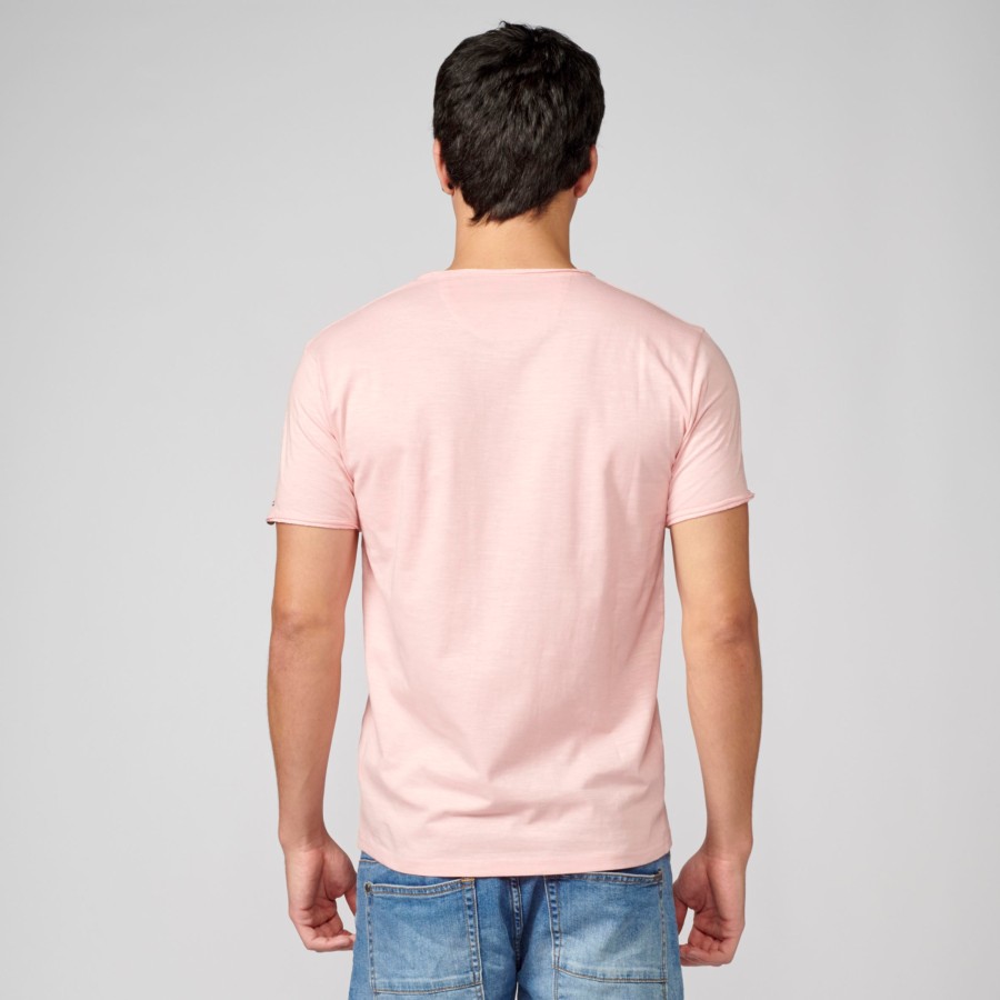 Camiseta de manga corta para Hombre color Rosa 1