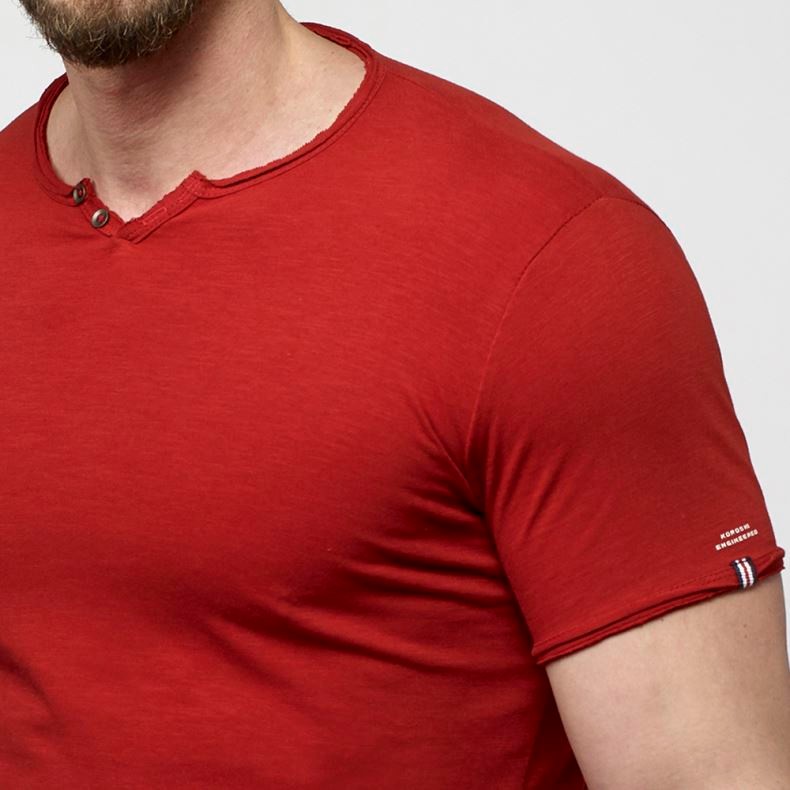 Camiseta de manga corta para Hombre color Marsala 3