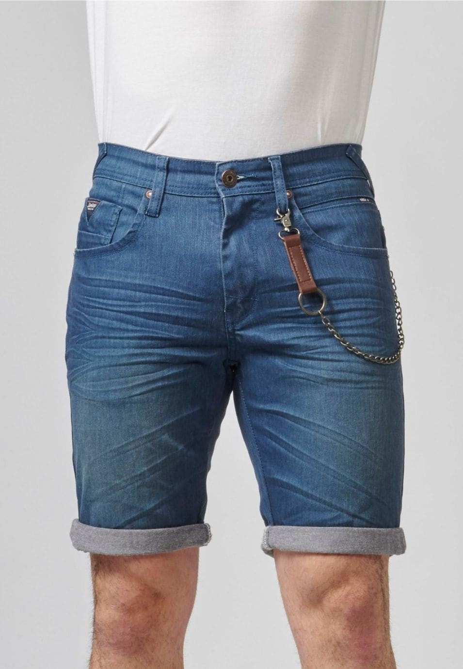 Bermuda jeans color stretch regular | Look diario 5