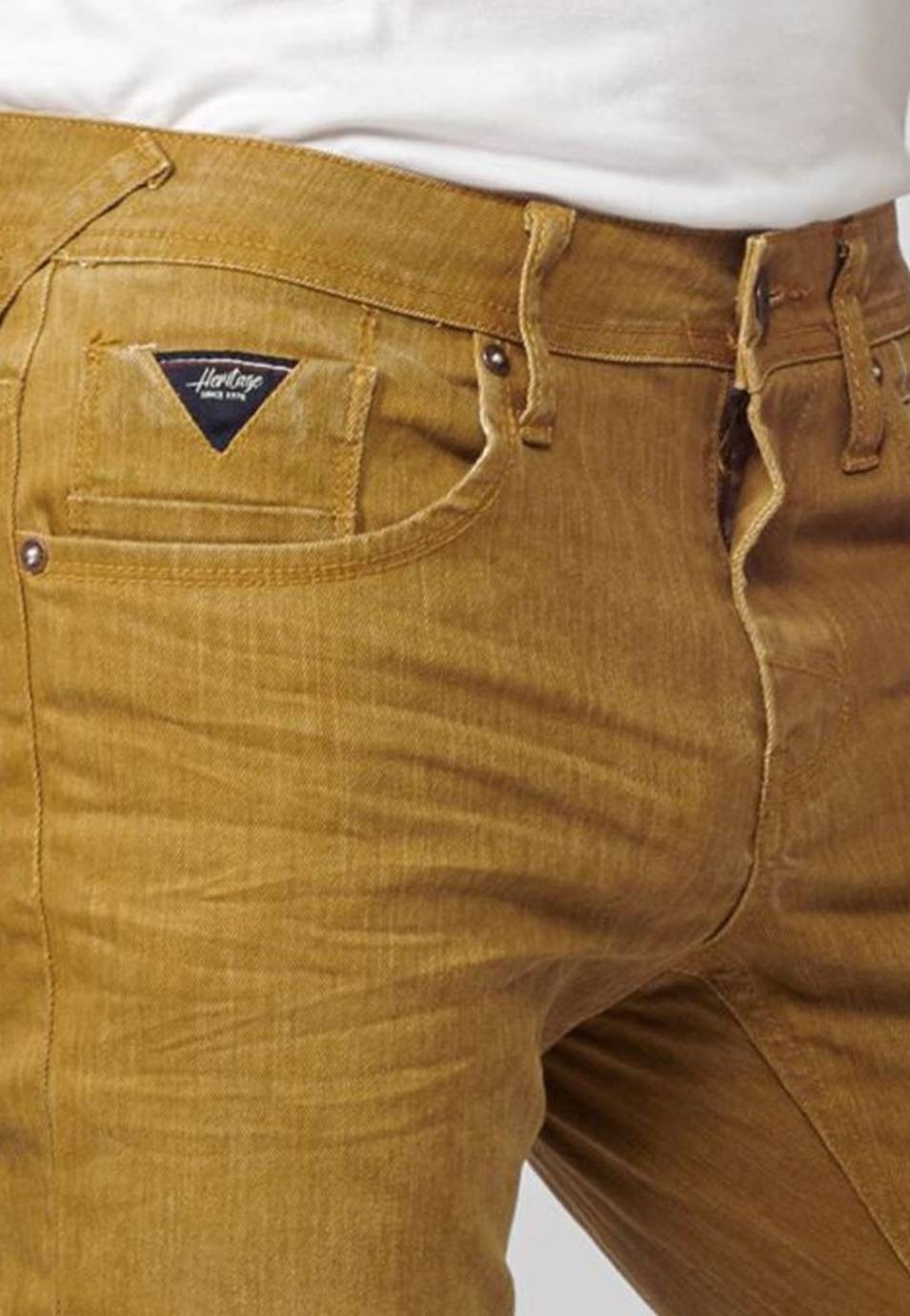 largo jeans denim color stretch regular para algodón con elastano