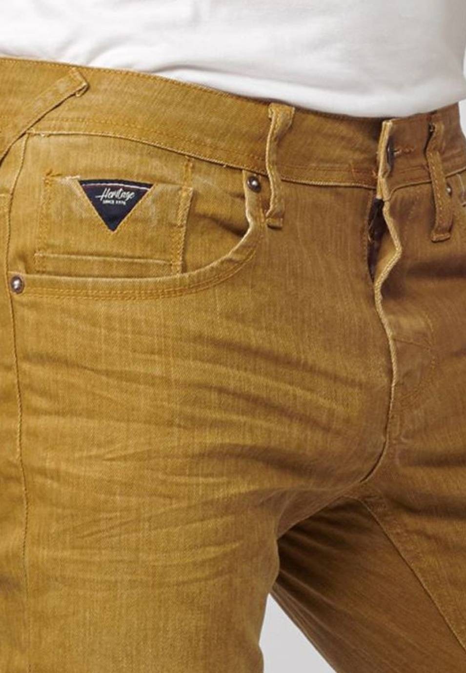 largo jeans denim color stretch para hombre algodón con elastano