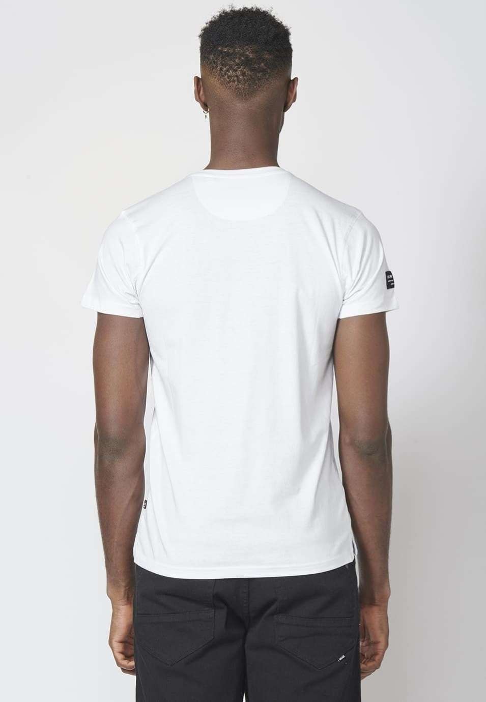 Camiseta manga corta con abertura, tapeta y botones 100% algodón para Hombre 4