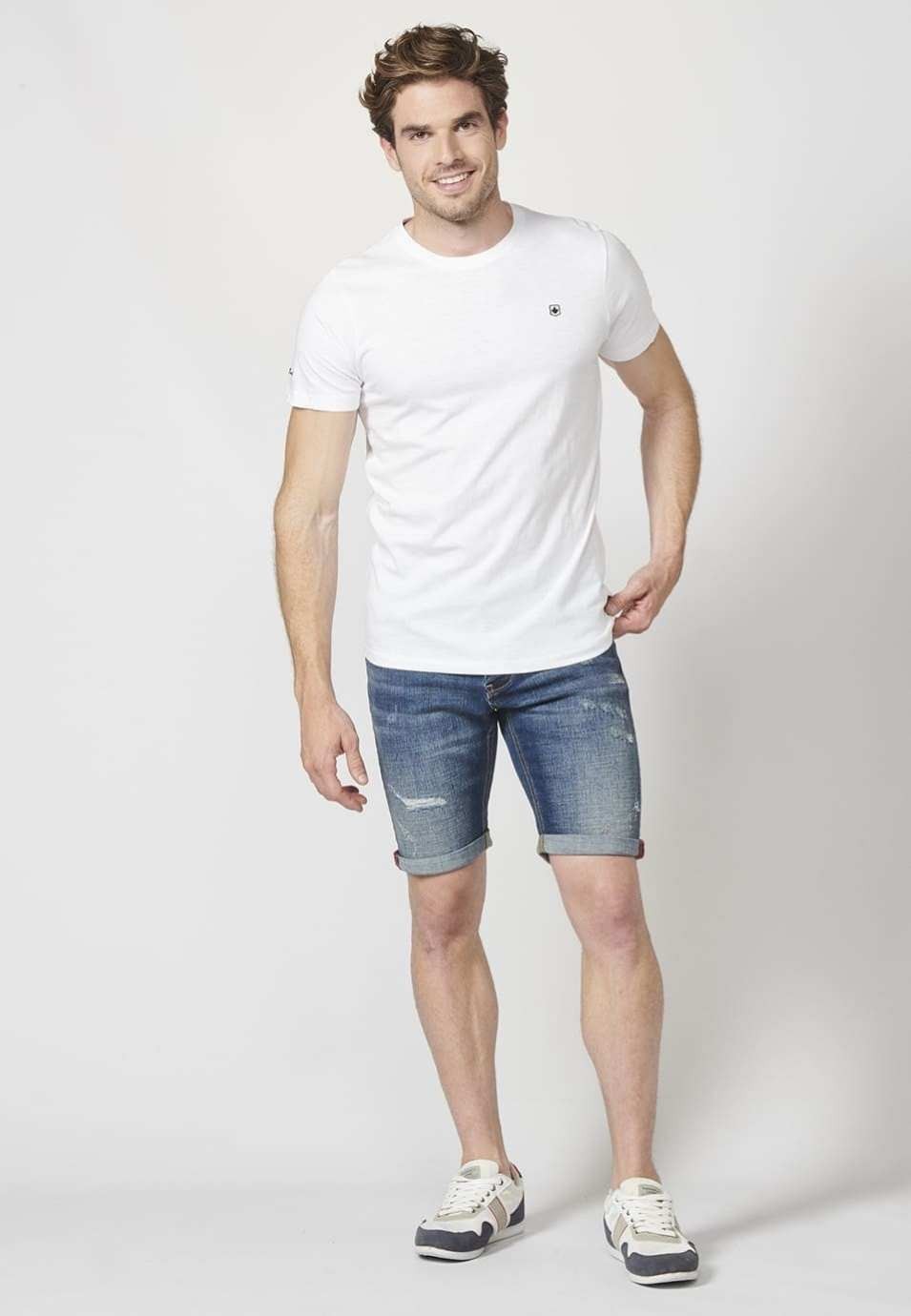 Einfaches Kurzarm-T-Shirt 1