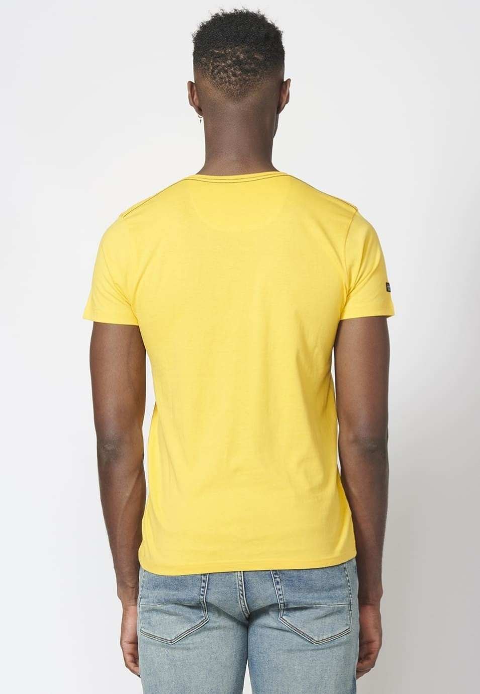 Camiseta básica Manga Corta con logo bordado en el pecho 100% algodón para Hombre 3
