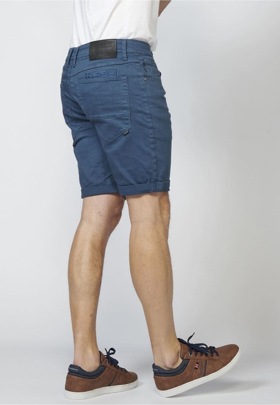 Pantalon corto color tapered fit 1