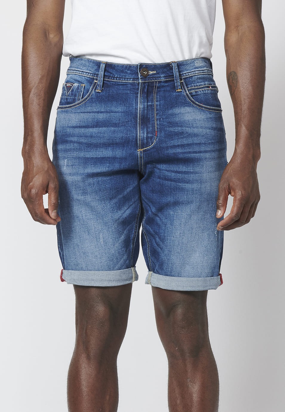Jeansshorts in normaler Passform 6