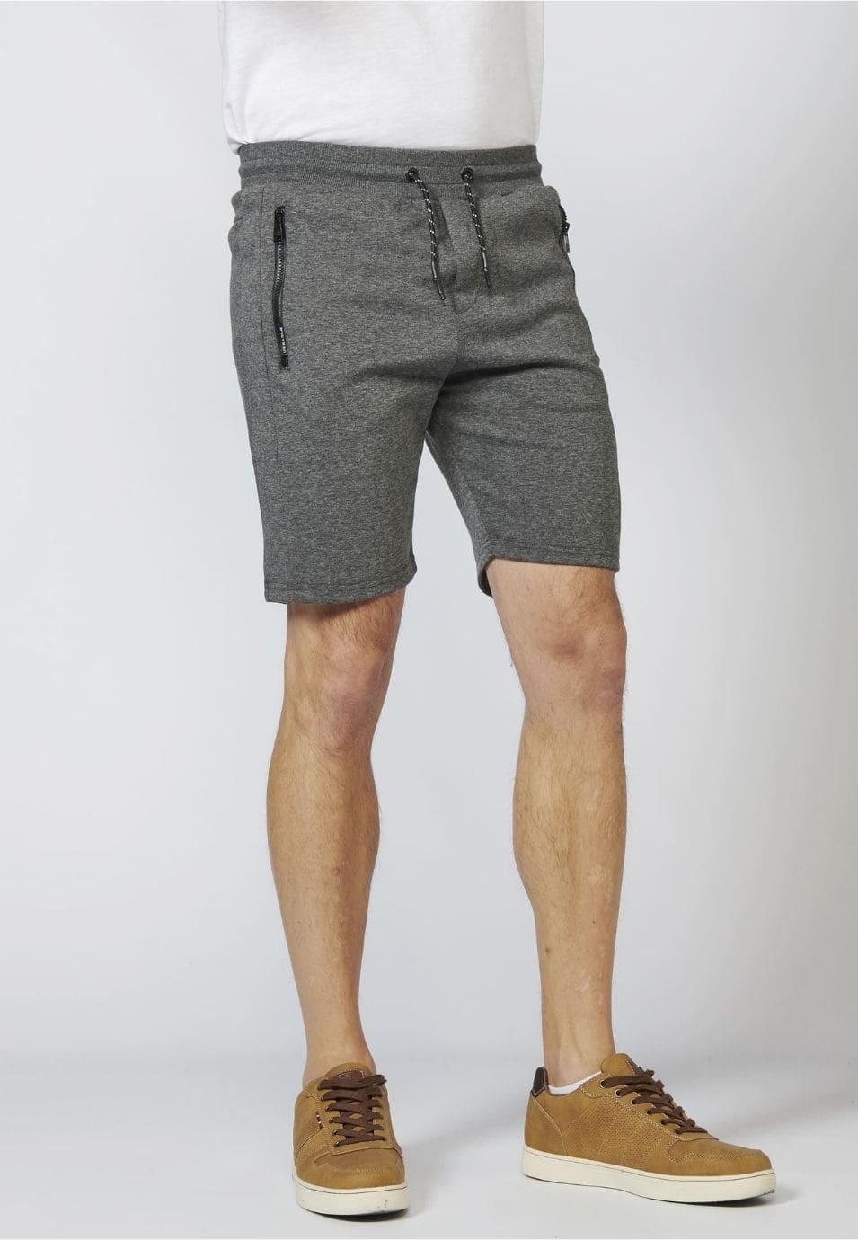 Pantalon corto jogger interlock