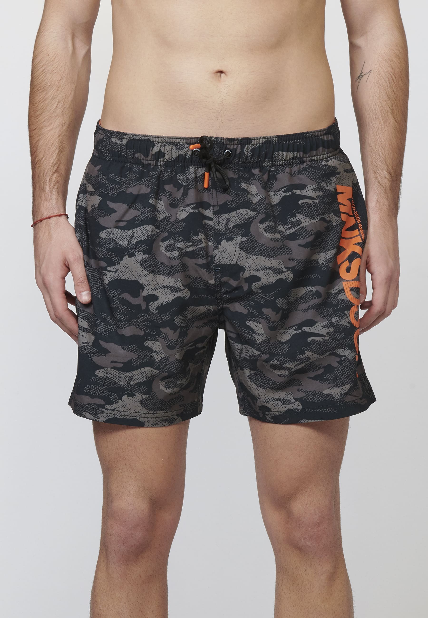 Camouflage print swimsuit