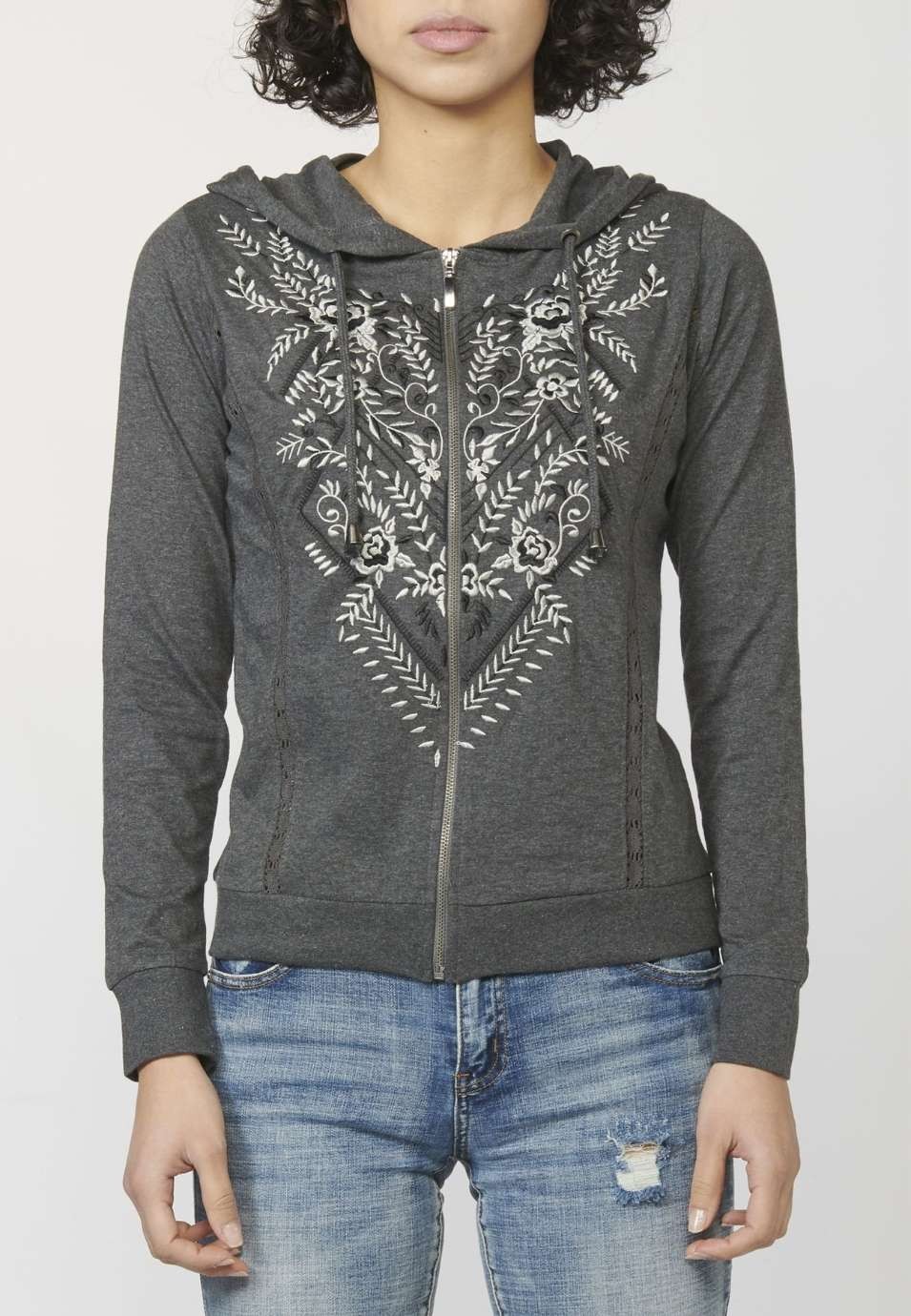 Sudadera corte recto