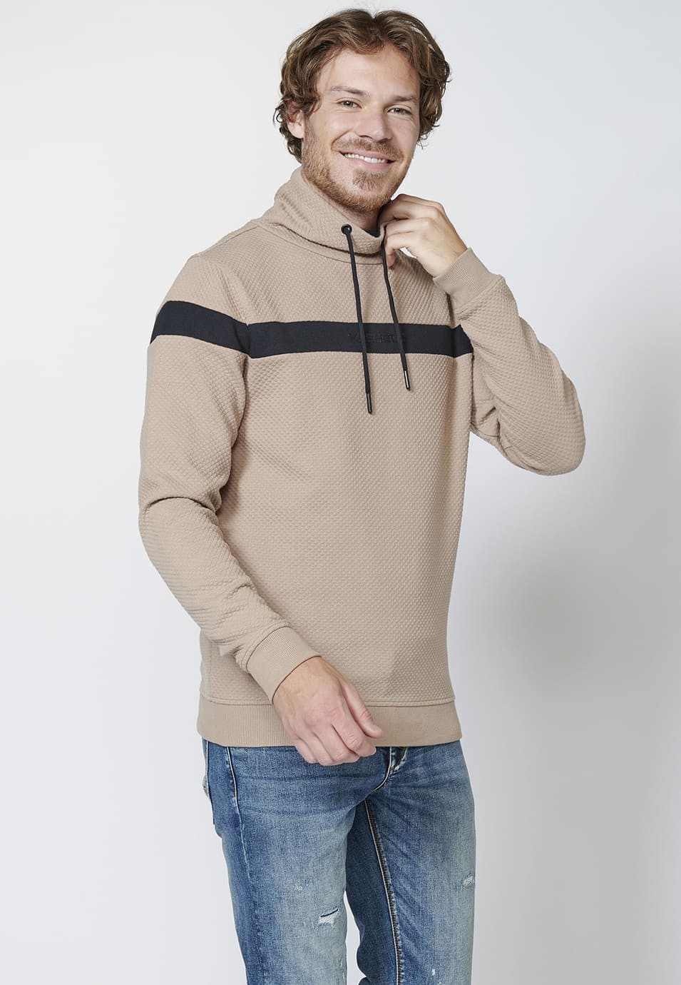 Sudadera manga larga con cuello alto para Hombre