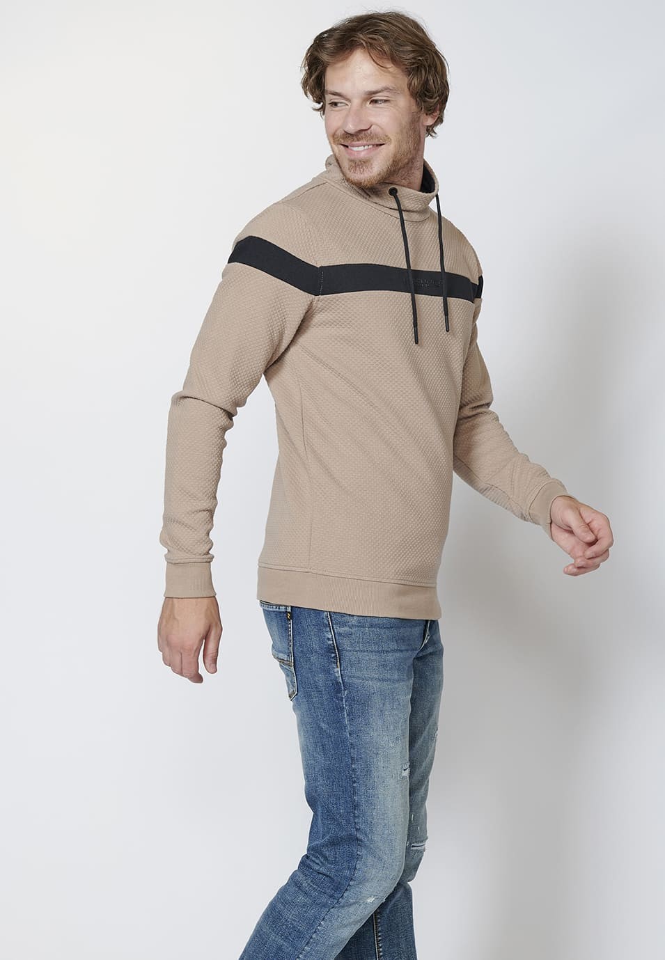 Sudadera manga larga con cuello alto para Hombre