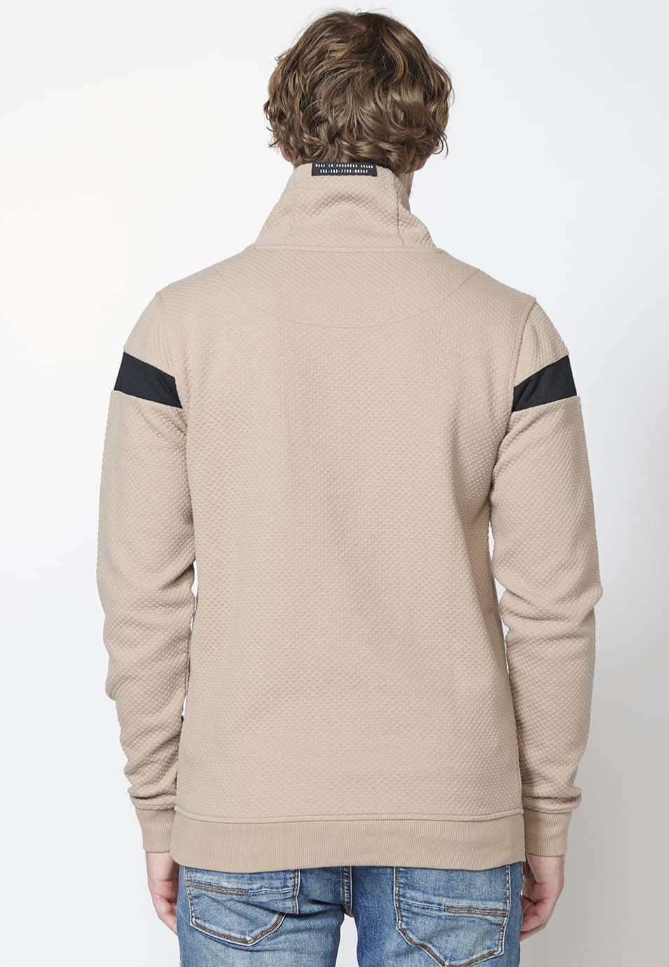 Sudadera manga larga con cuello alto para Hombre