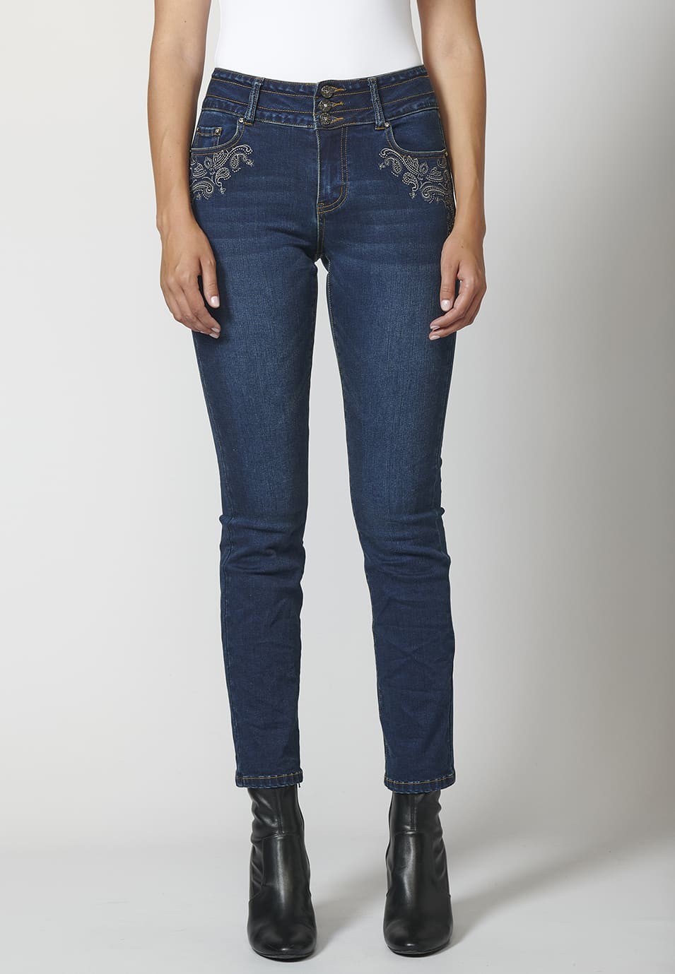 Women's Push Up Elastic Denim Jeans