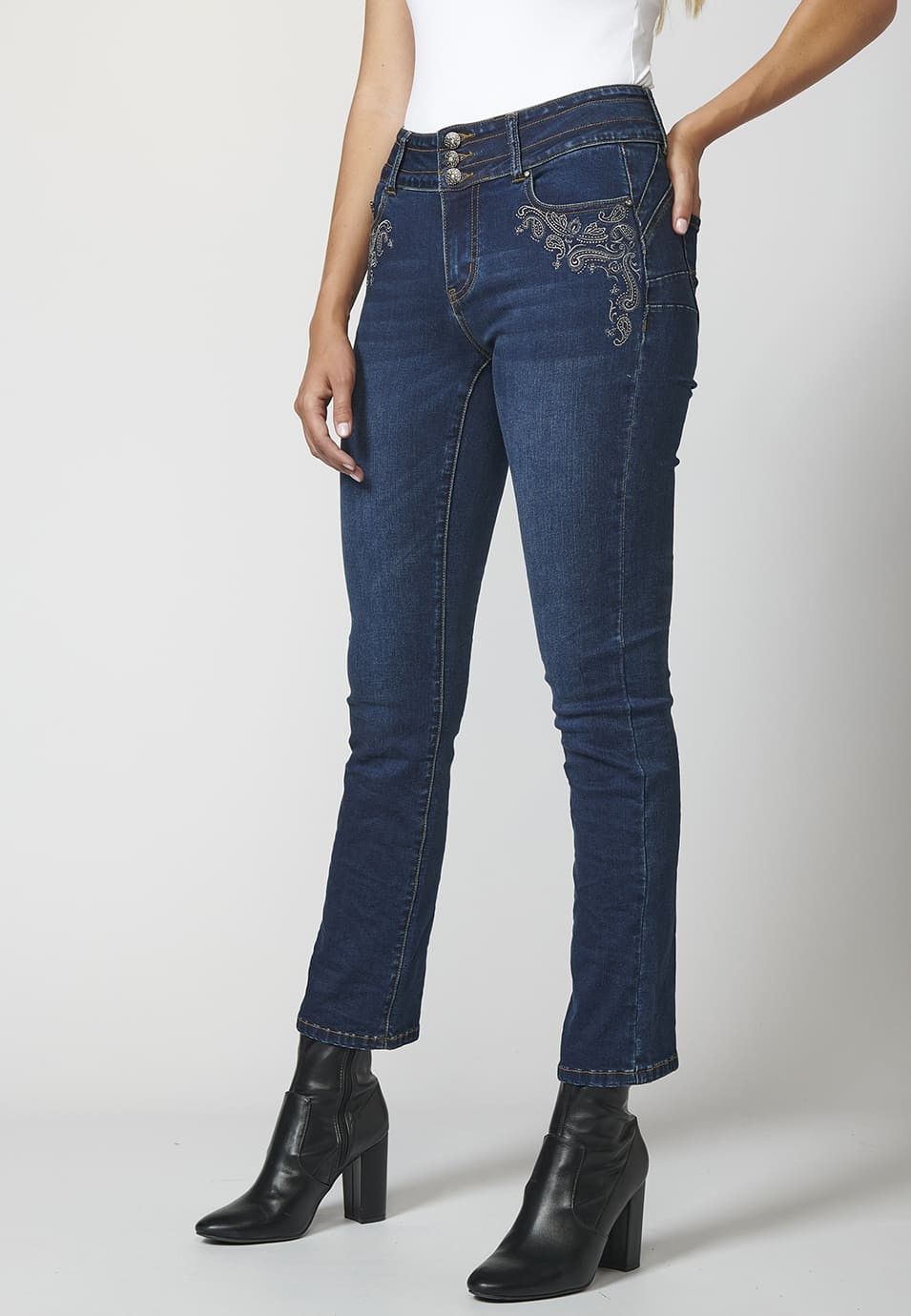 Jeans Denim elásticos efecto push up para Mujer