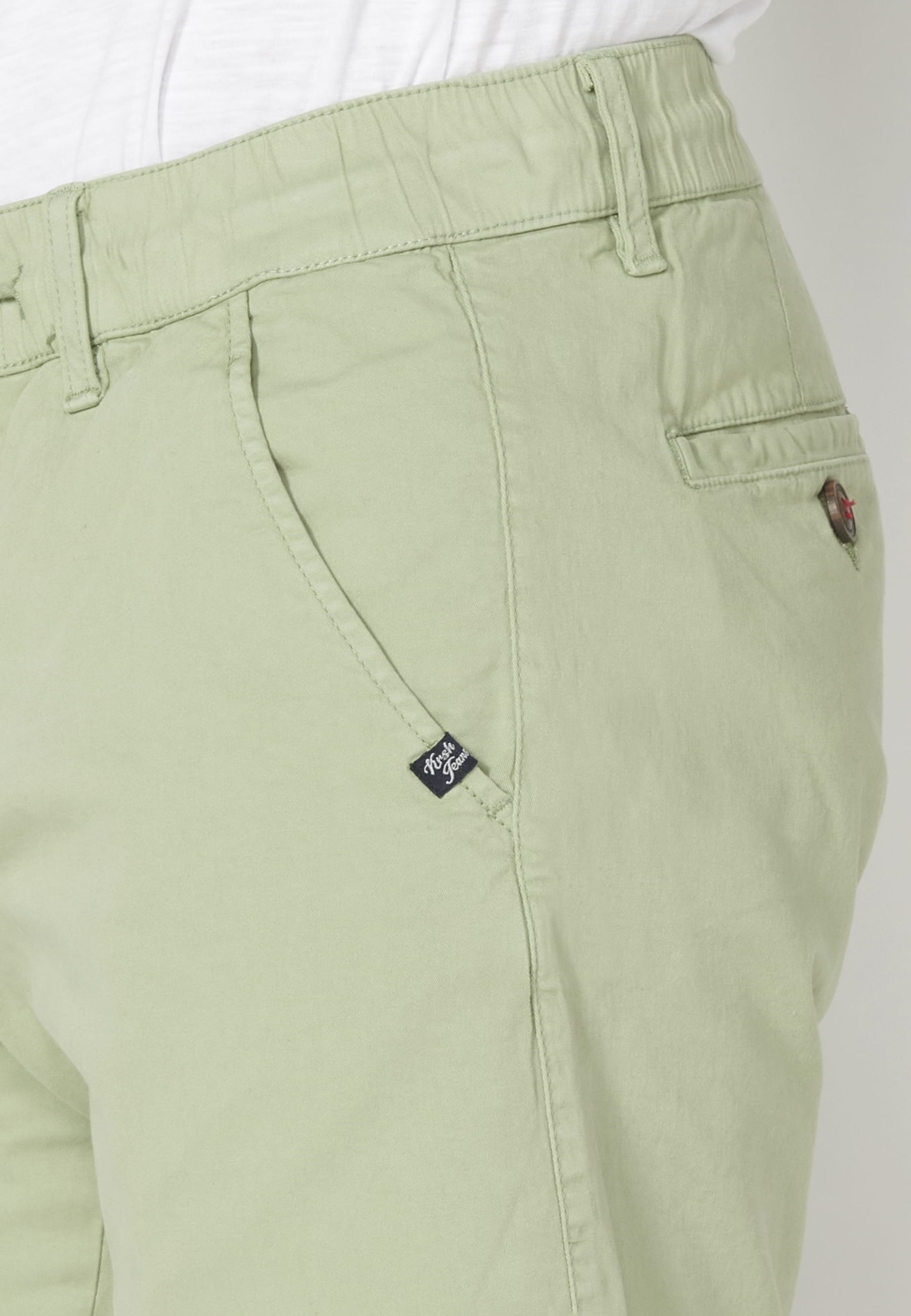 Shorts Bermuda Denim Stretch Regular Farbe Grün für Herren