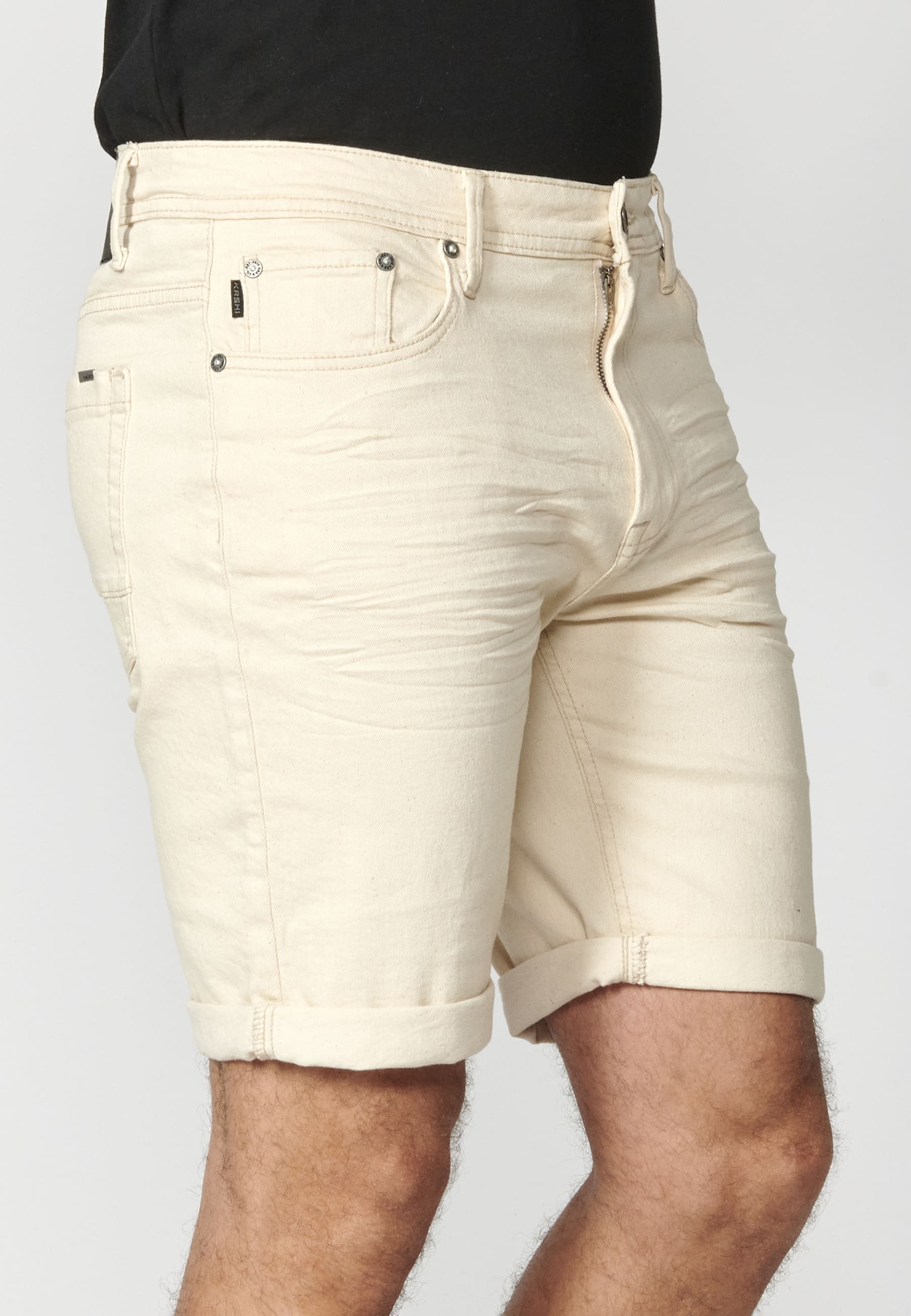 Shorts Bermuda Regular Fit Farbe Ecru für Herren