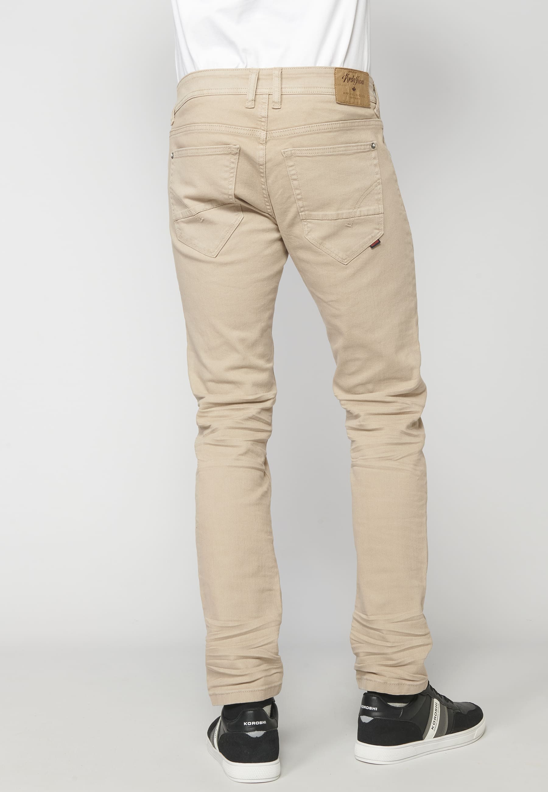 Colored Stretch Regular Fit Jeans for Men