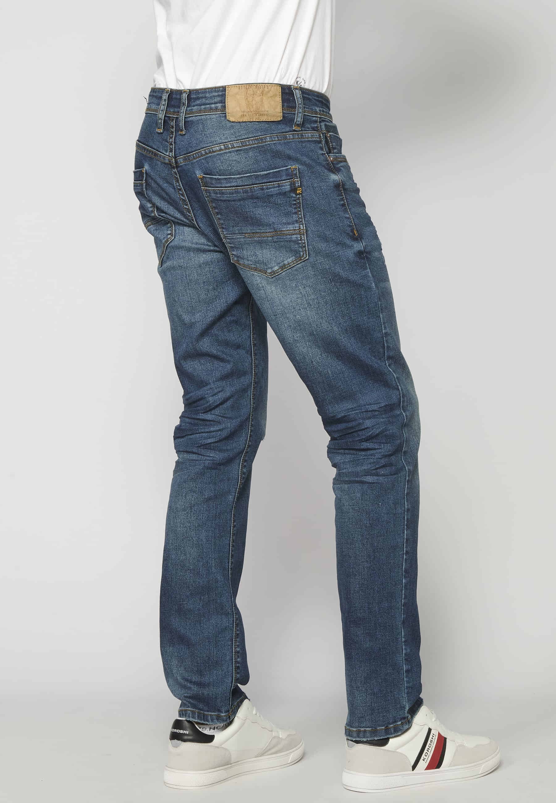 Lange Jeanshose mit fünf Taschen für Herren