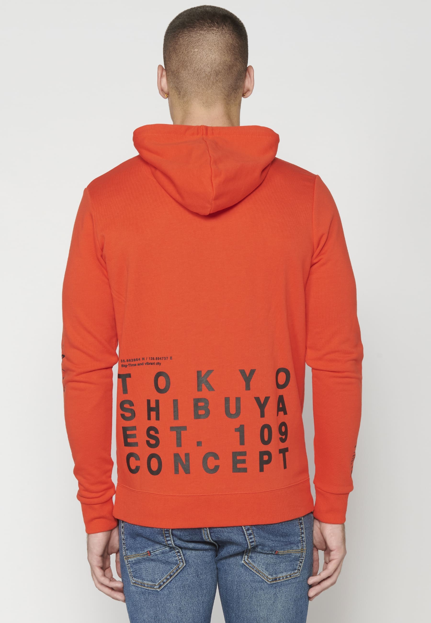 Sudadera con capucha y bolsillo delantero para hombre | Ropa Casual